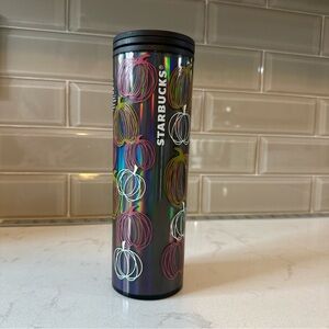 New Starbucks 16oz GRANDE 2023 Glow‎ In The Dark Cold Tumbler Pumpkins Halloween